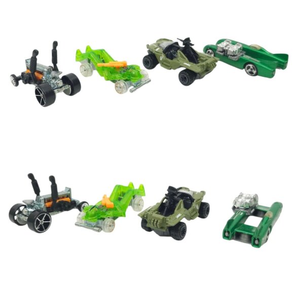 Hot Wheels Dragtor Zombot Halo UNSC Warthog Double Vision Diecast 1:64 Lot Of 4 - Picture 7 of 10